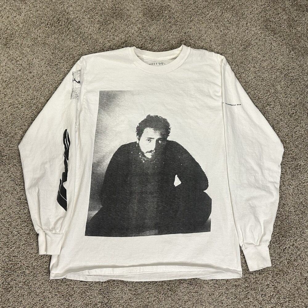 Post Malone Men's Short Sleeve T-Shirt Double Sided Runaway Tour Size Medium